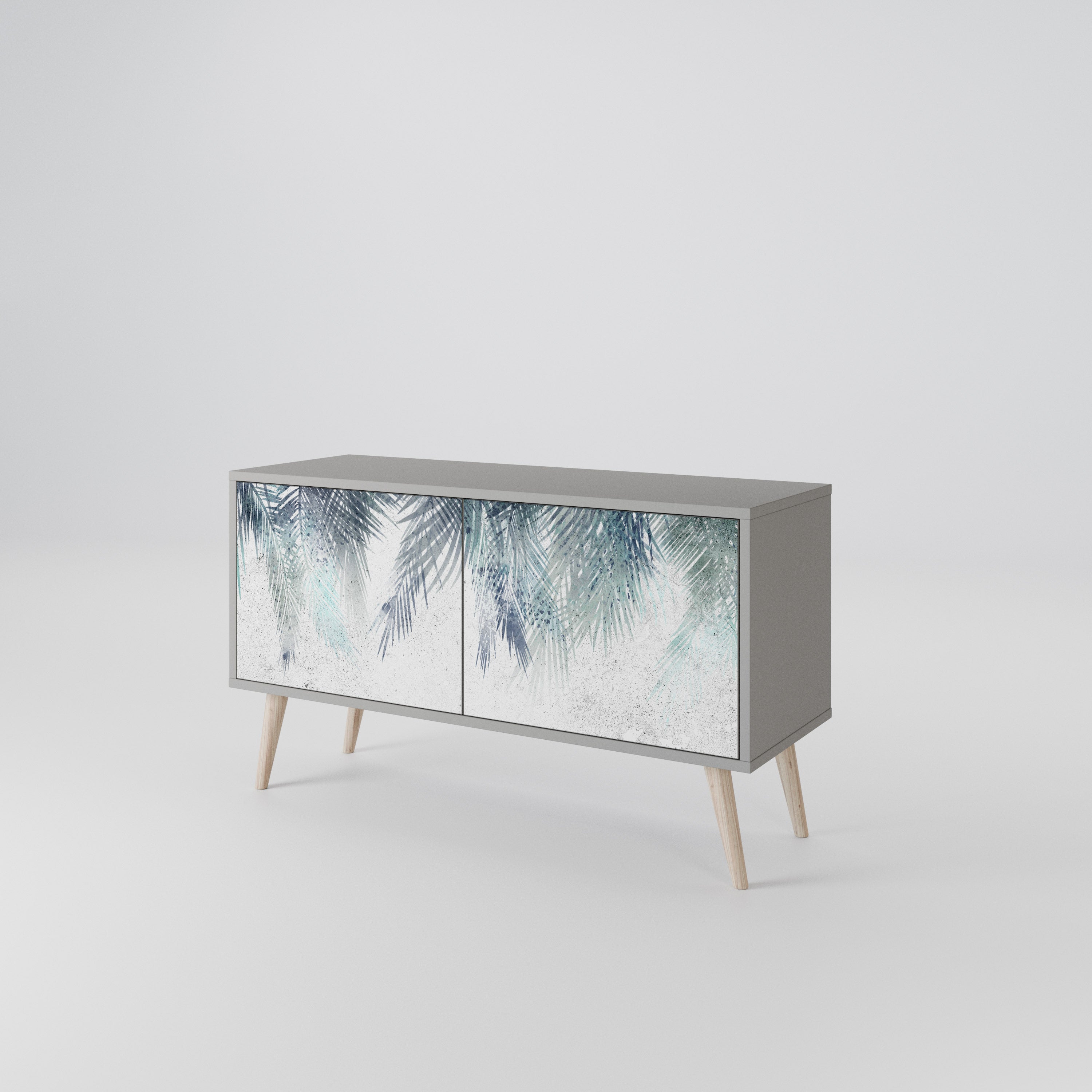 PALM VEIL Compact 2-Door TV Cabinet