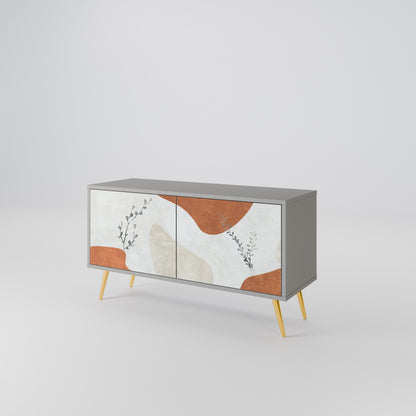 TRANQUIL TWIG Kompaktní dvoudveřový TV stolek