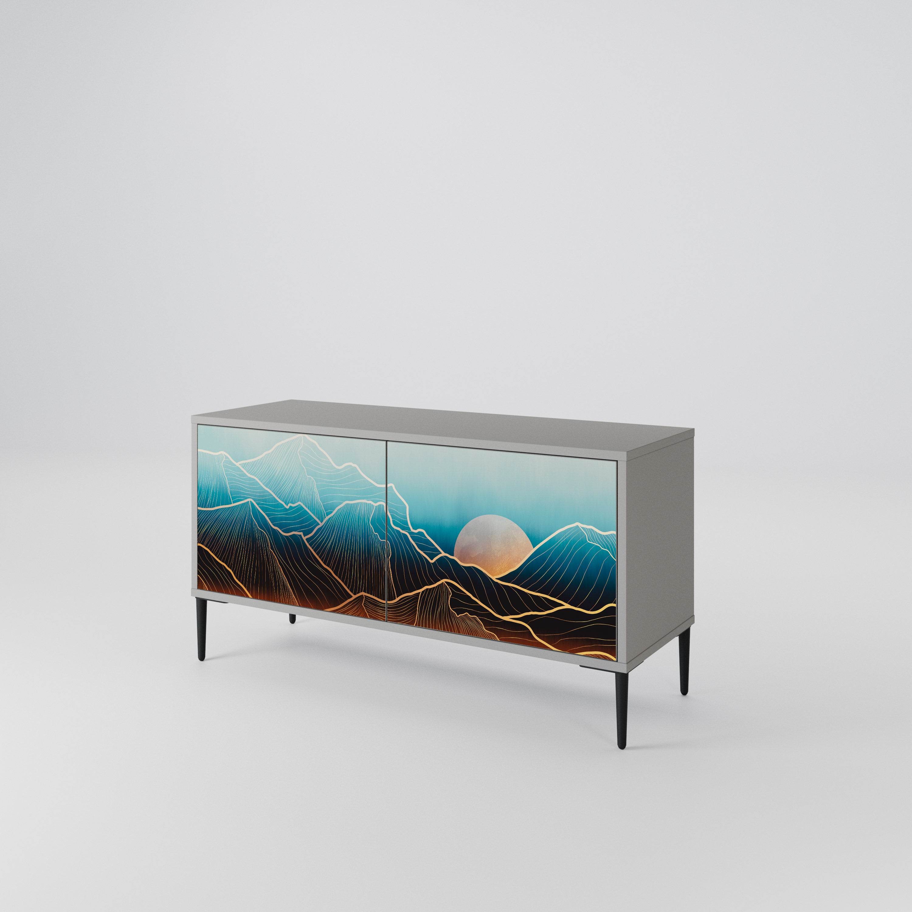 LUNAR SECRETS Compact 2-Door TV Cabinet