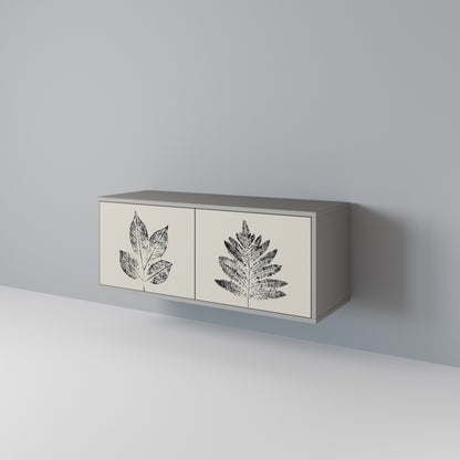 LEAFY STAMPS Kompaktní dvoudveřový TV stolek