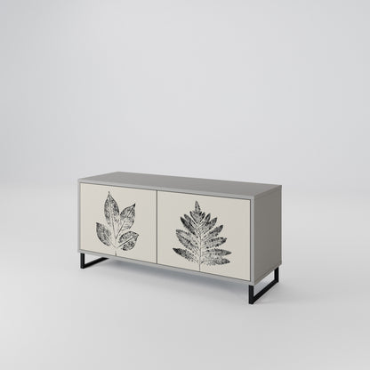 LEAFY STAMPS Kompaktní dvoudveřový TV stolek