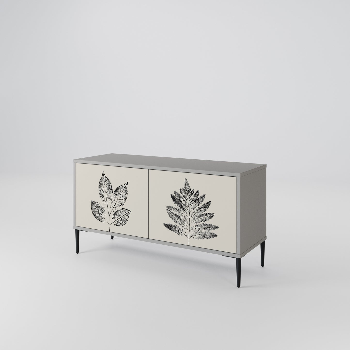 LEAFY STAMPS Kompaktní dvoudveřový TV stolek