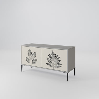 LEAFY STAMPS Kompaktní dvoudveřový TV stolek