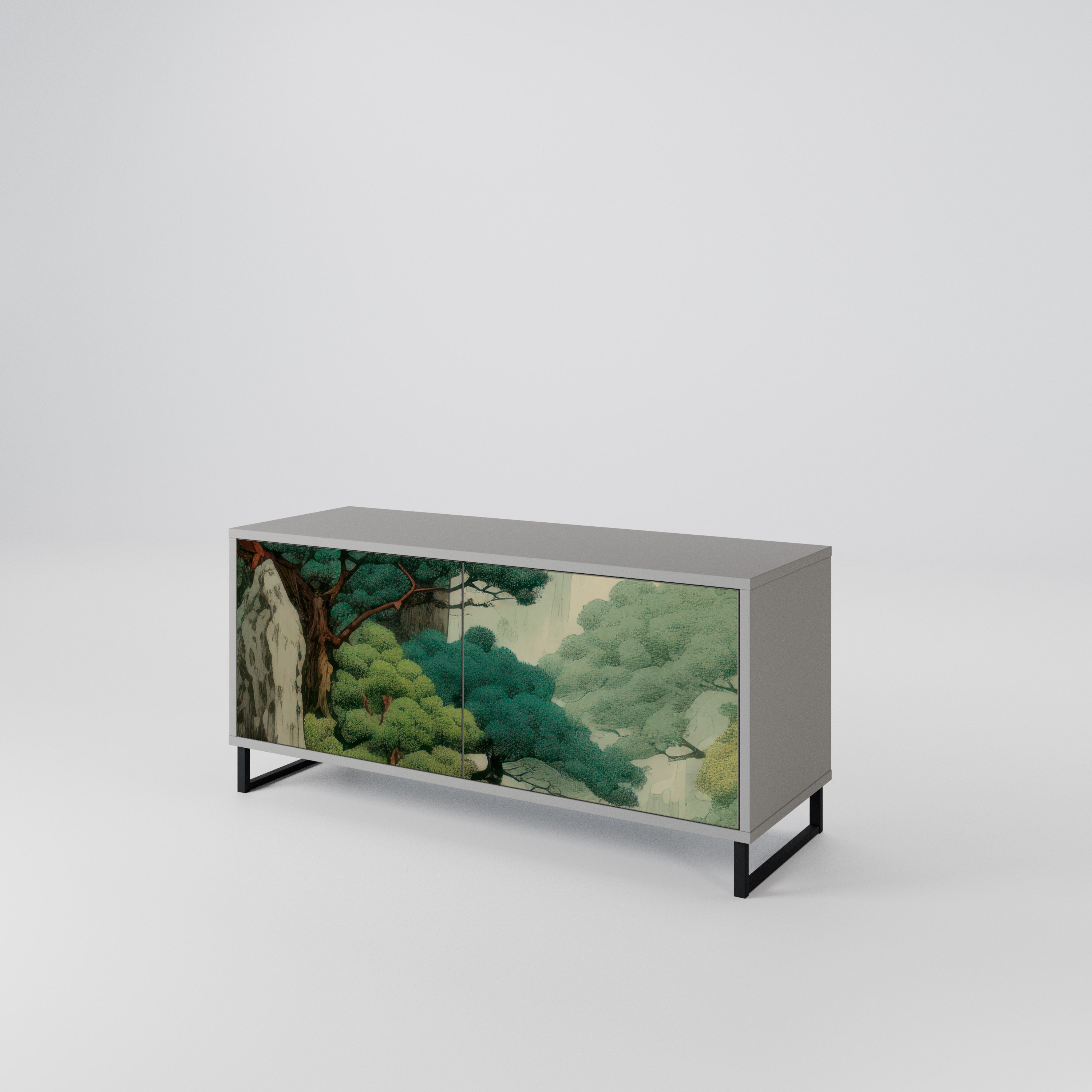 VERDURE ABYSS Compact 2-Door TV Cabinet