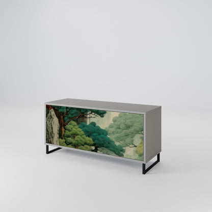 VERDURE ABYSS Kompaktní dvoudveřový TV stolek