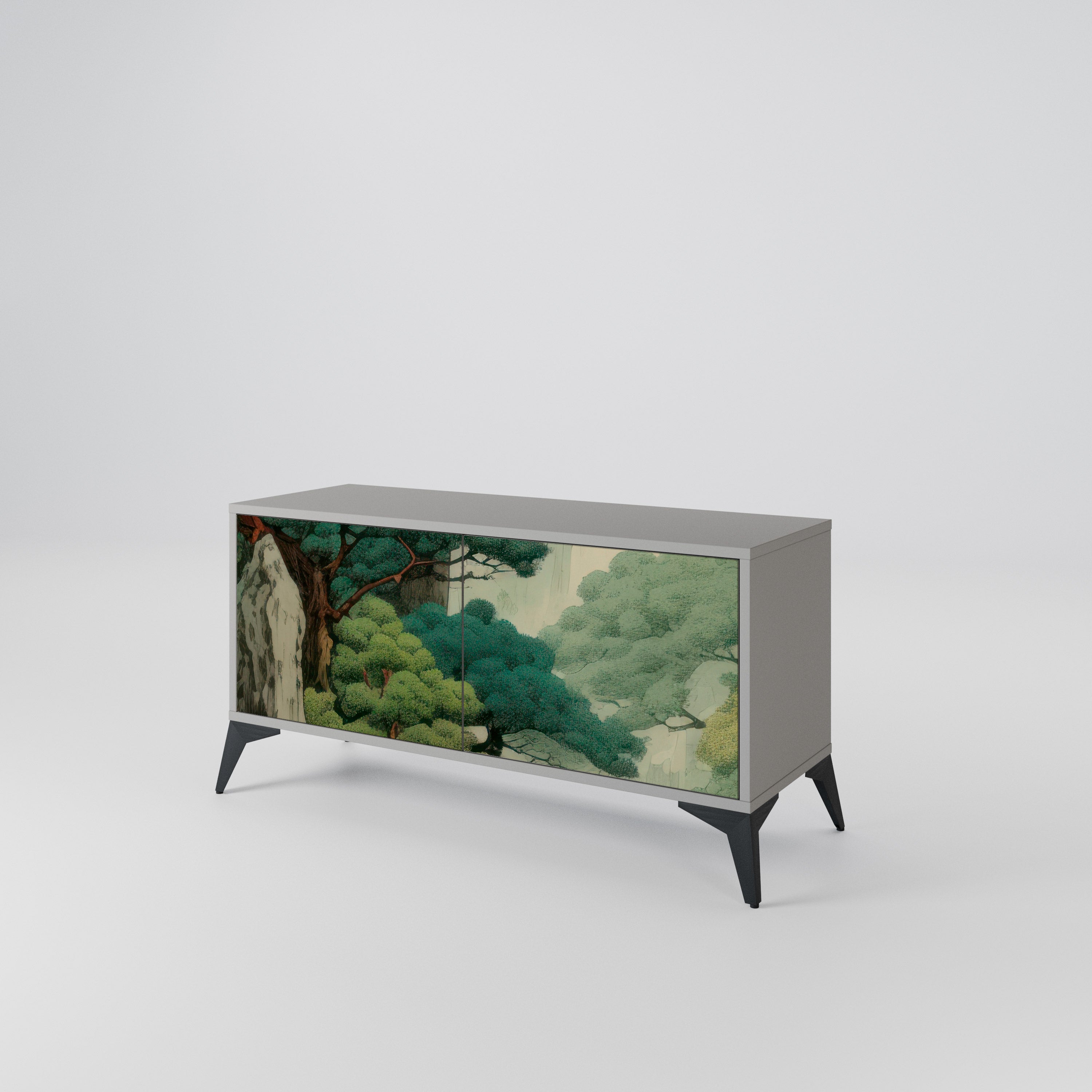 VERDURE ABYSS Compact 2-Door TV Cabinet