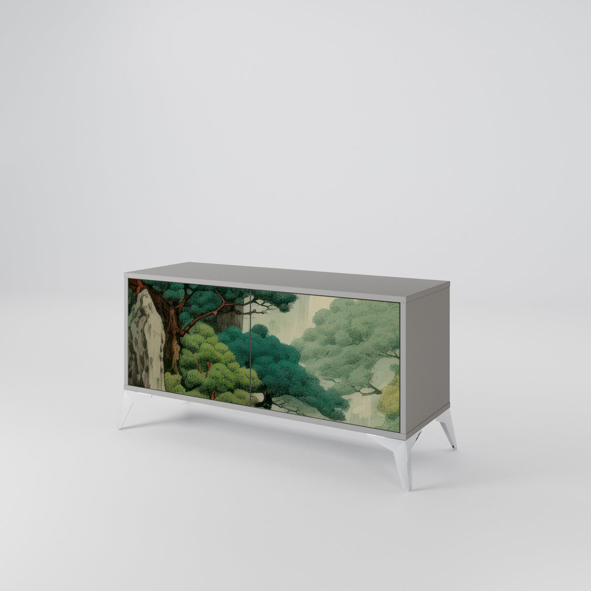 VERDURE ABYSS Kompaktní dvoudveřový TV stolek