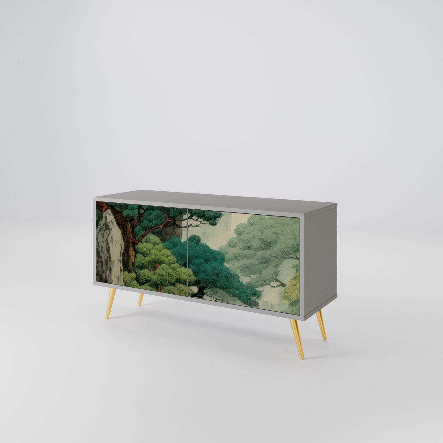 VERDURE ABYSS Kompaktní dvoudveřový TV stolek