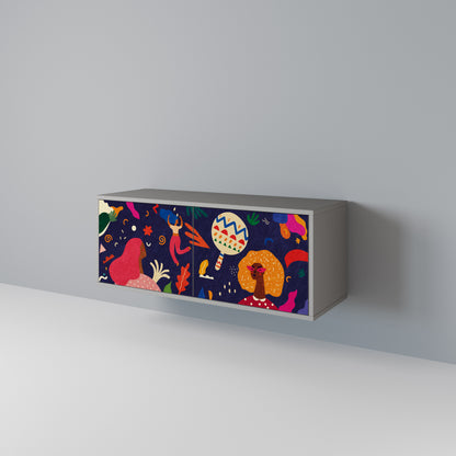 FESTIVE PLEASURES Kompaktní dvoudveřový TV stolek