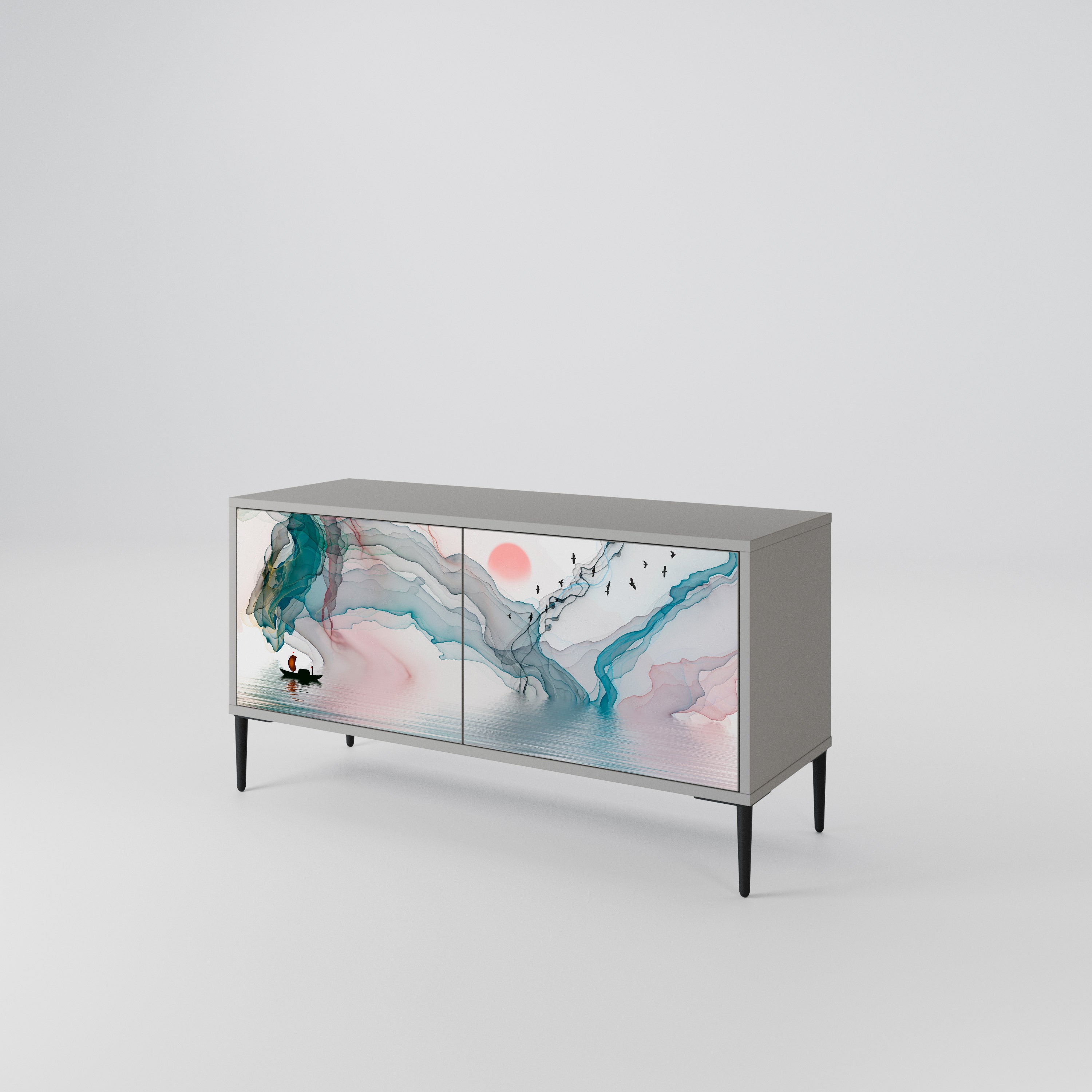 VELVET CROSSING Compact 2-Door TV Cabinet