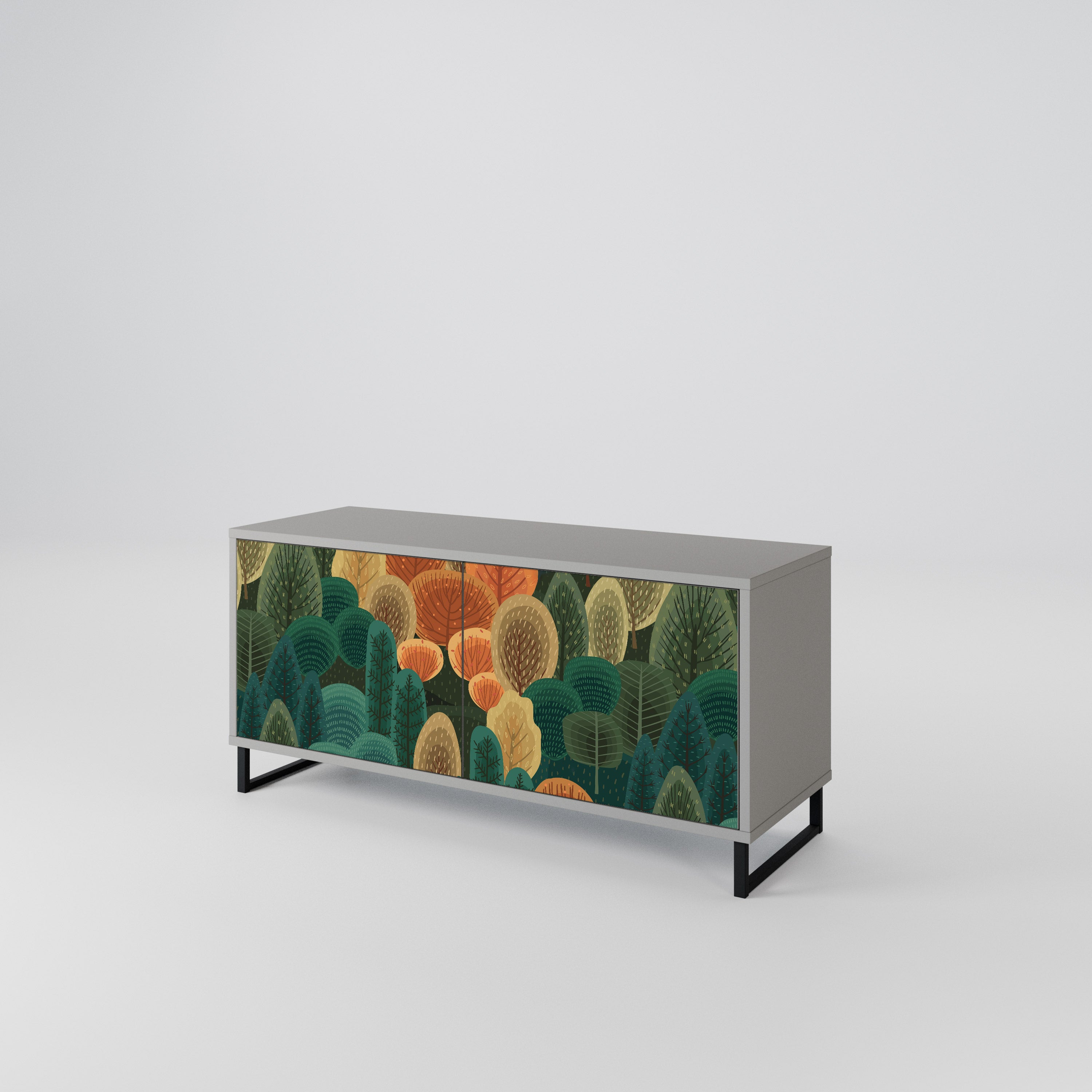 AUTUMN KALEIDOSCOPE Compact 2-Door TV Cabinet