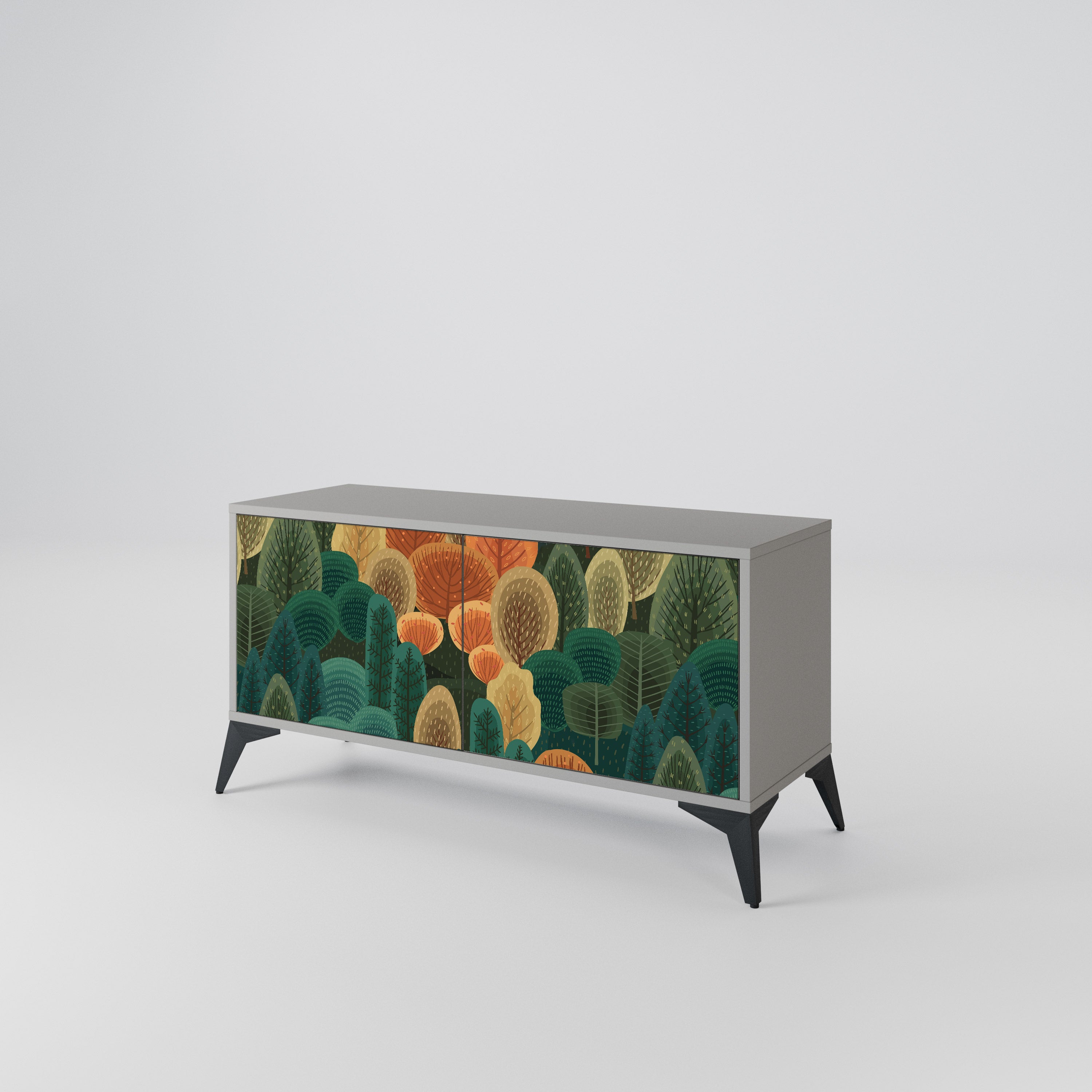 AUTUMN KALEIDOSCOPE Compact 2-Door TV Cabinet