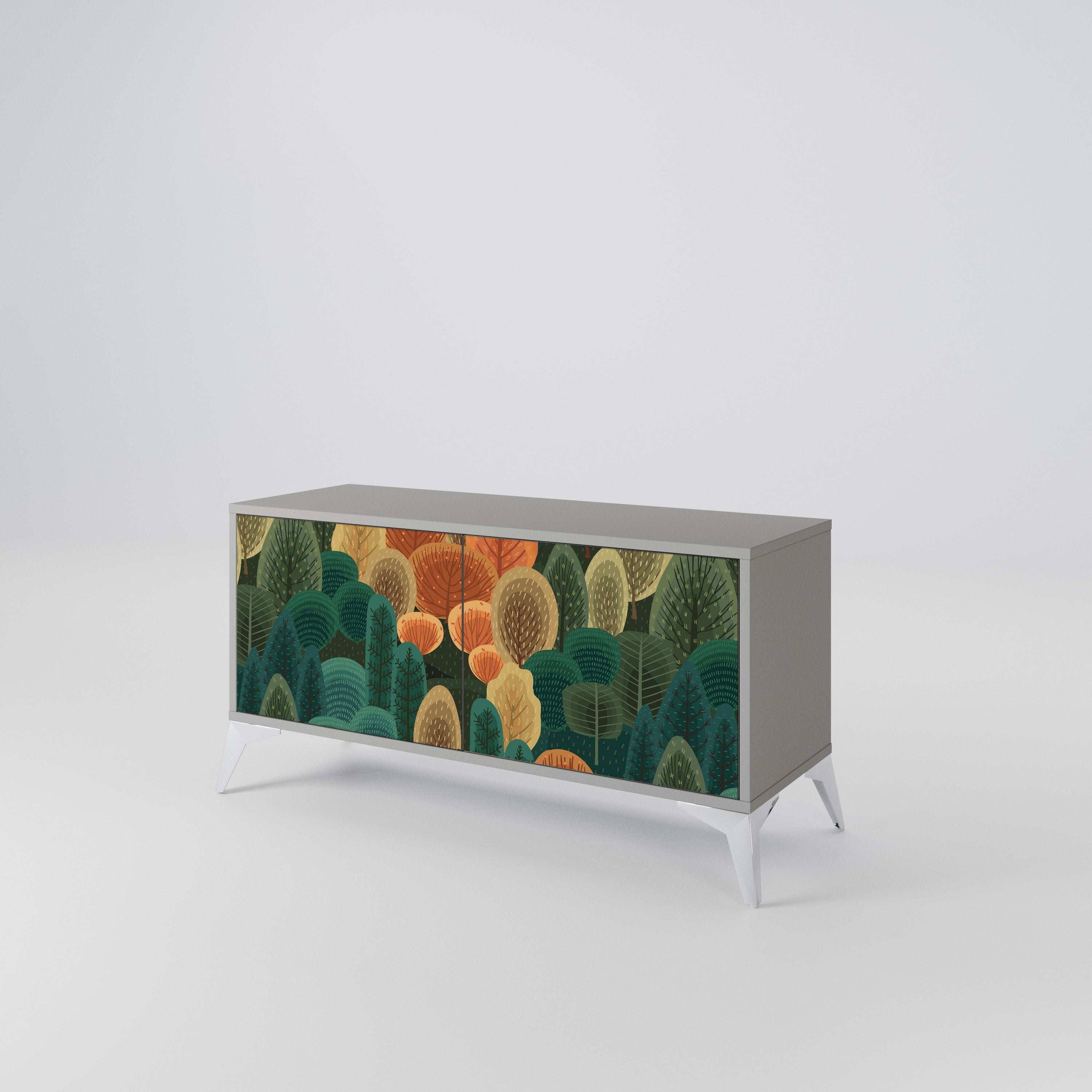 AUTUMN KALEIDOSCOPE Compact 2-Door TV Cabinet