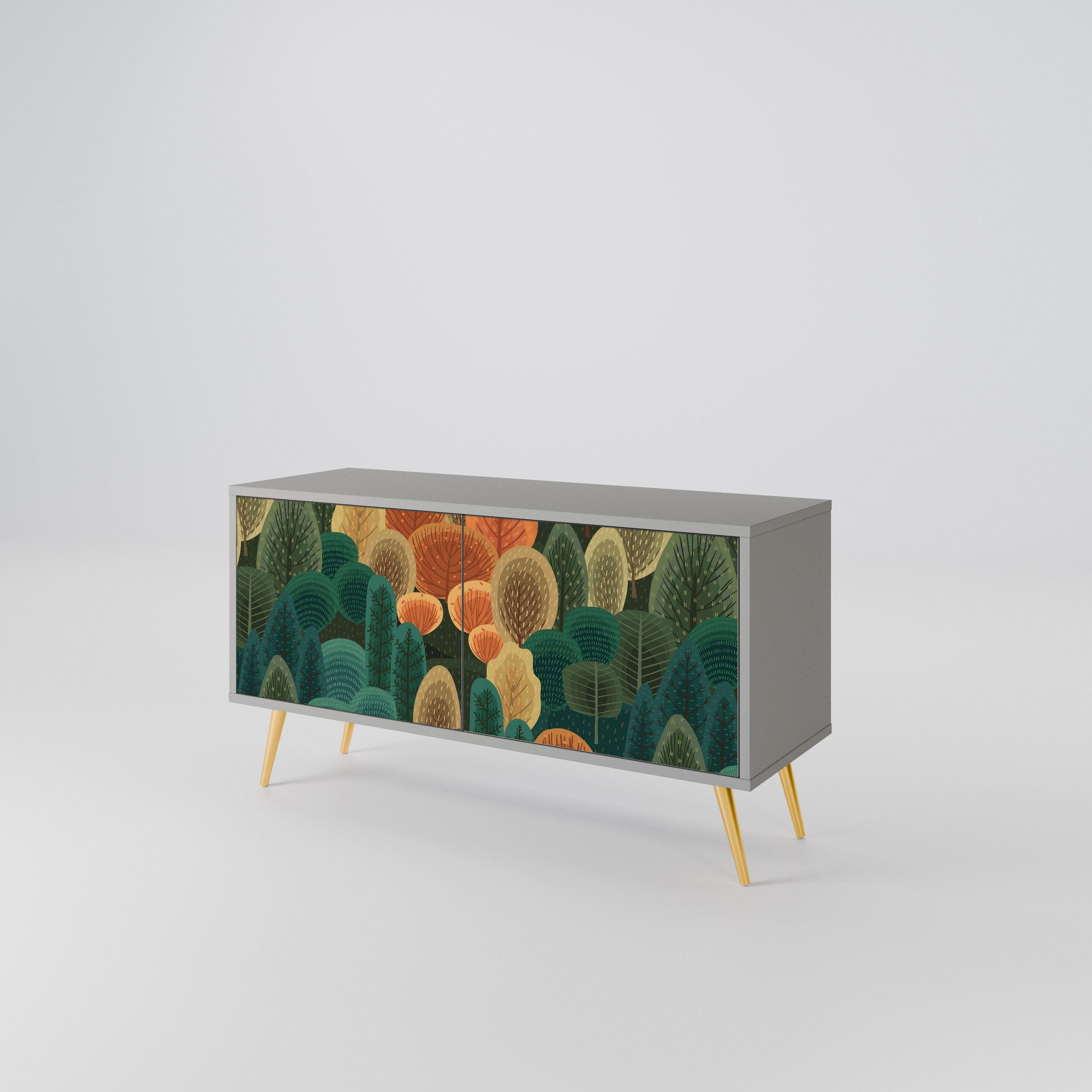 AUTUMN KALEIDOSCOPE Compact 2-Door TV Cabinet