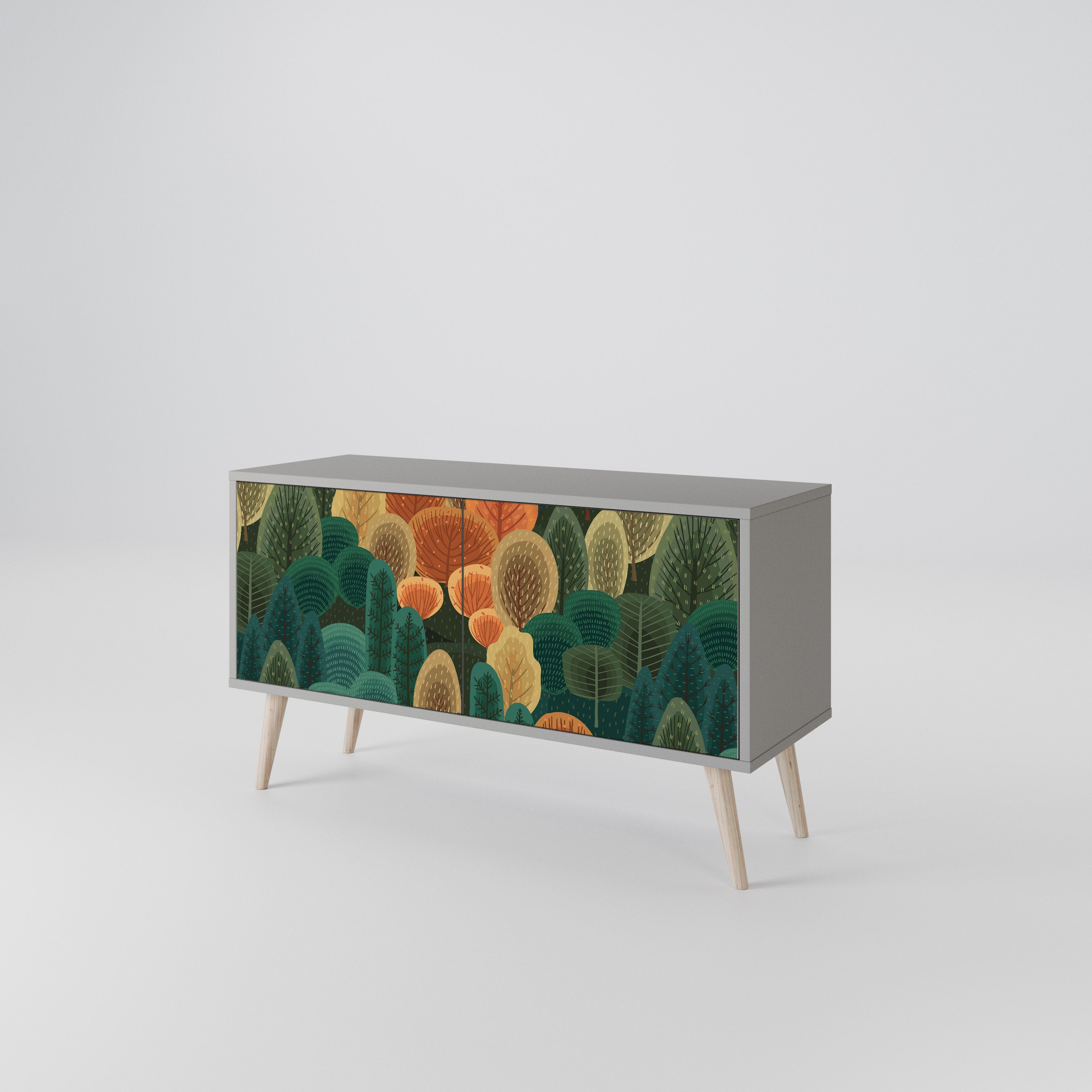 AUTUMN KALEIDOSCOPE Compact 2-Door TV Cabinet