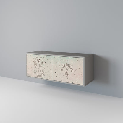 DELICATE BEAUTY Kompaktní dvoudveřový TV stolek