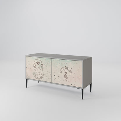 DELICATE BEAUTY Kompaktní dvoudveřový TV stolek