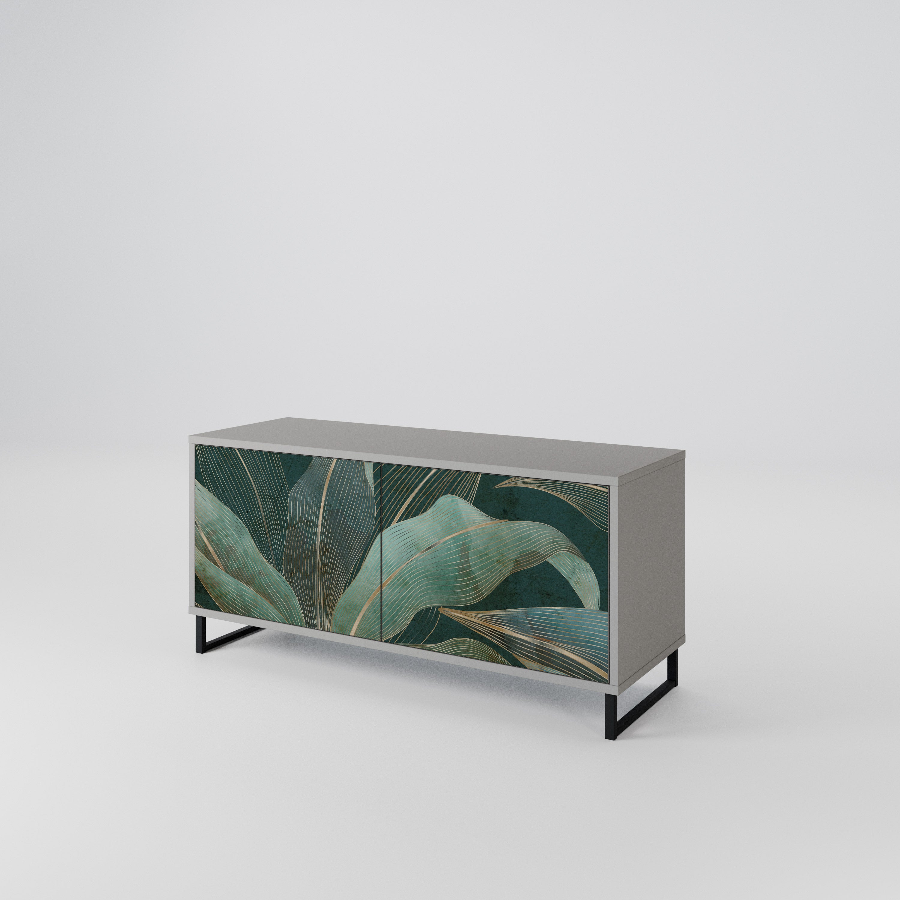 ROYAL GREEN Compact 2-Door TV Cabinet
