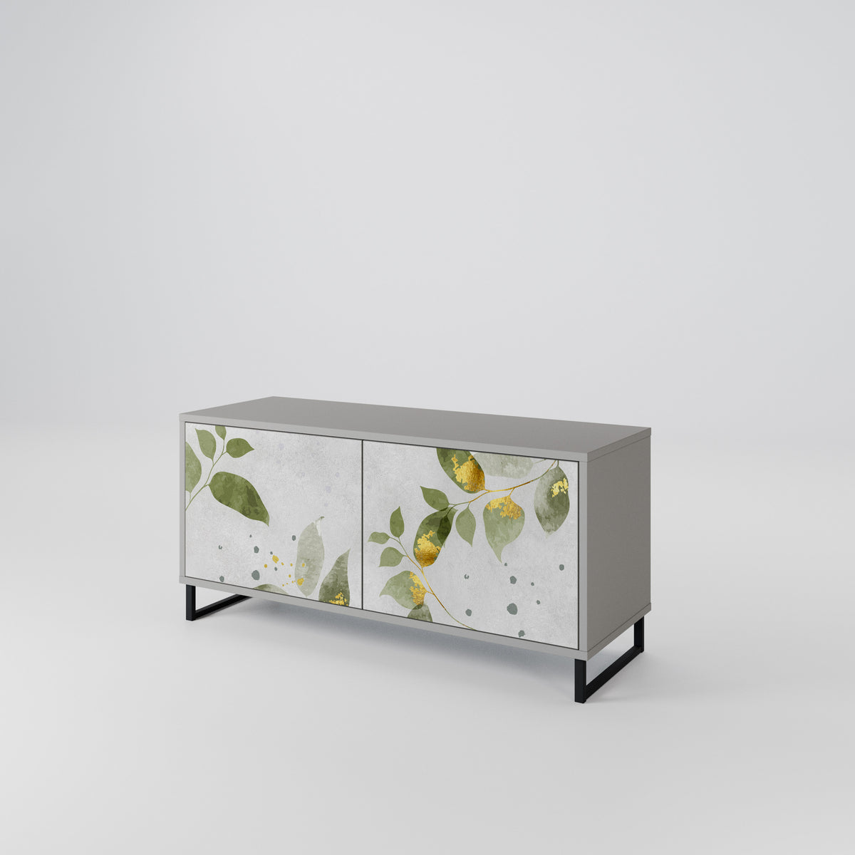 ELEGANT BOTANICS Kompaktní dvoudveřový TV stolek