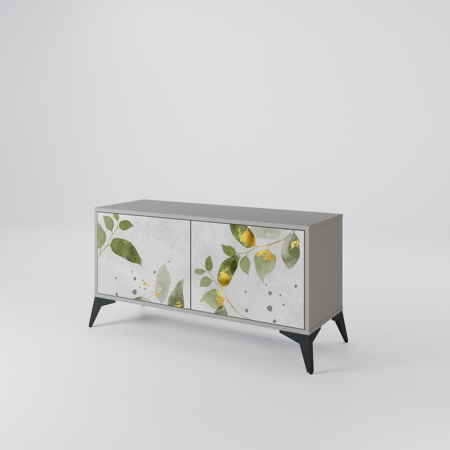 ELEGANT BOTANICS Kompaktní dvoudveřový TV stolek