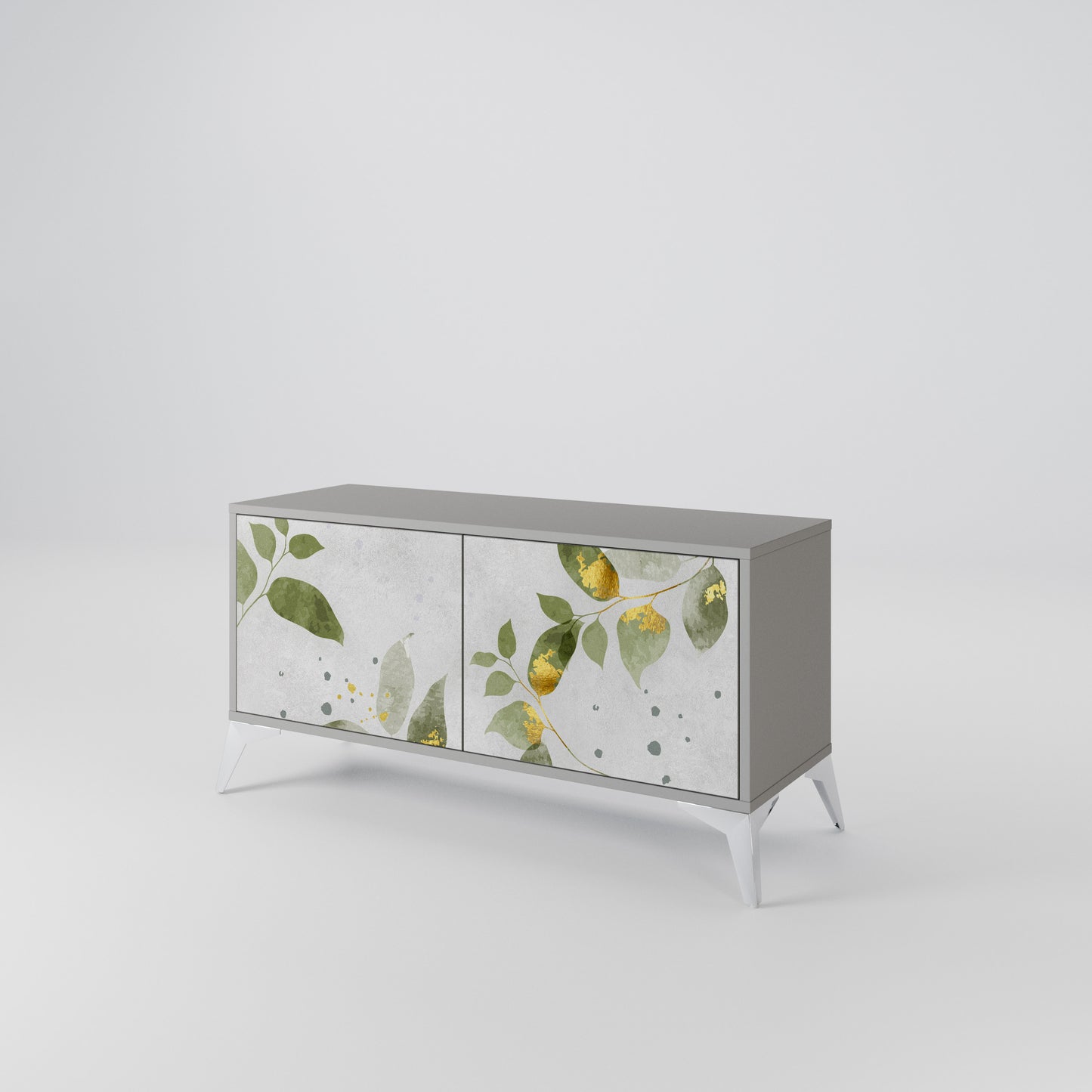 ELEGANT BOTANICS Kompaktní dvoudveřový TV stolek