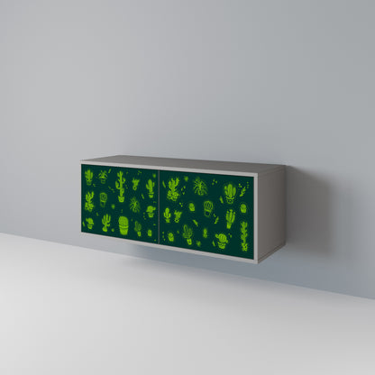 DESERT GREEN Kompaktní dvoudveřový TV stolek