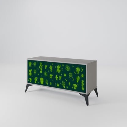 DESERT GREEN Kompaktní dvoudveřový TV stolek