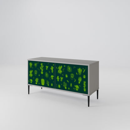DESERT GREEN Kompaktní dvoudveřový TV stolek