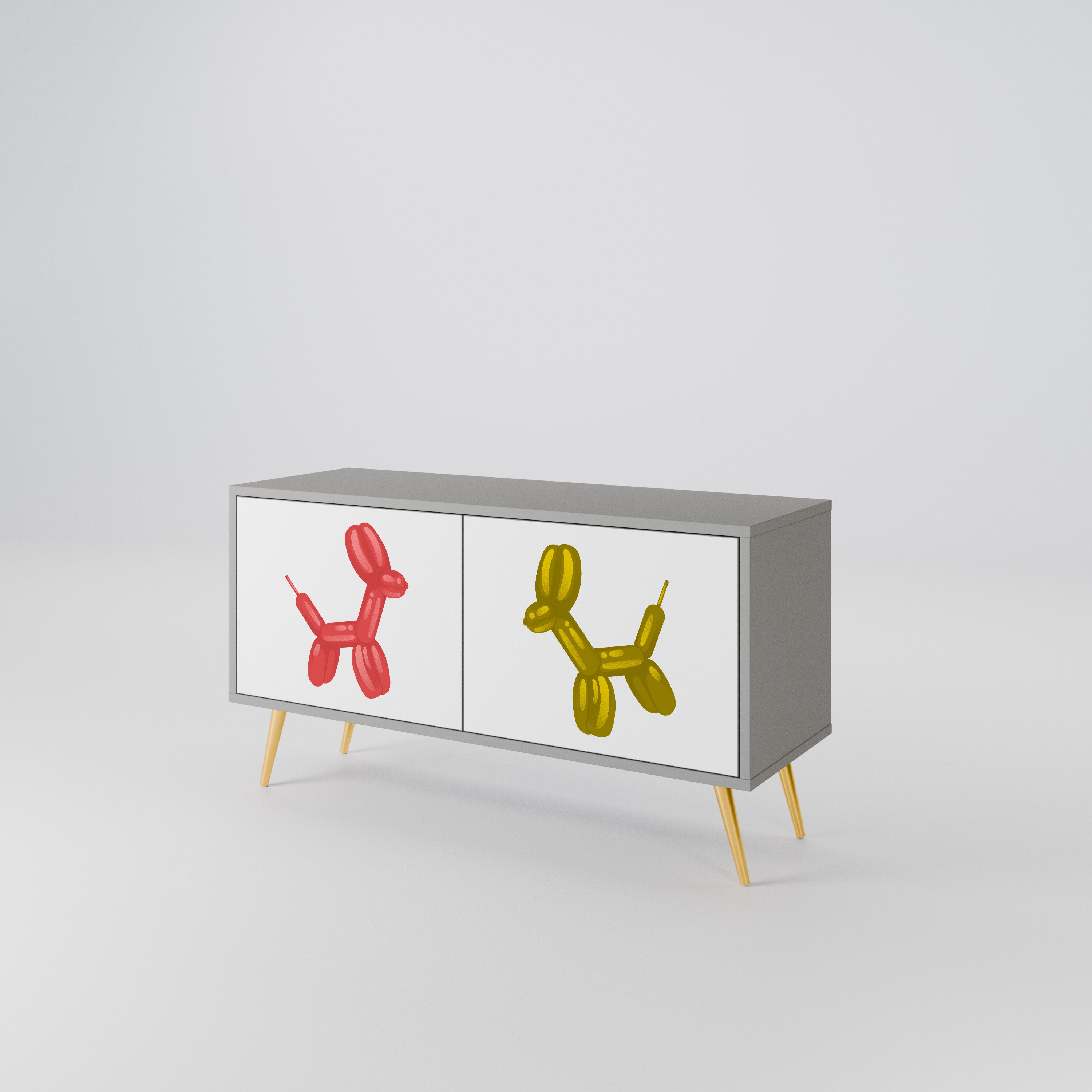 CHILDHOOD MEMORY Compact 2-Door TV Cabinet