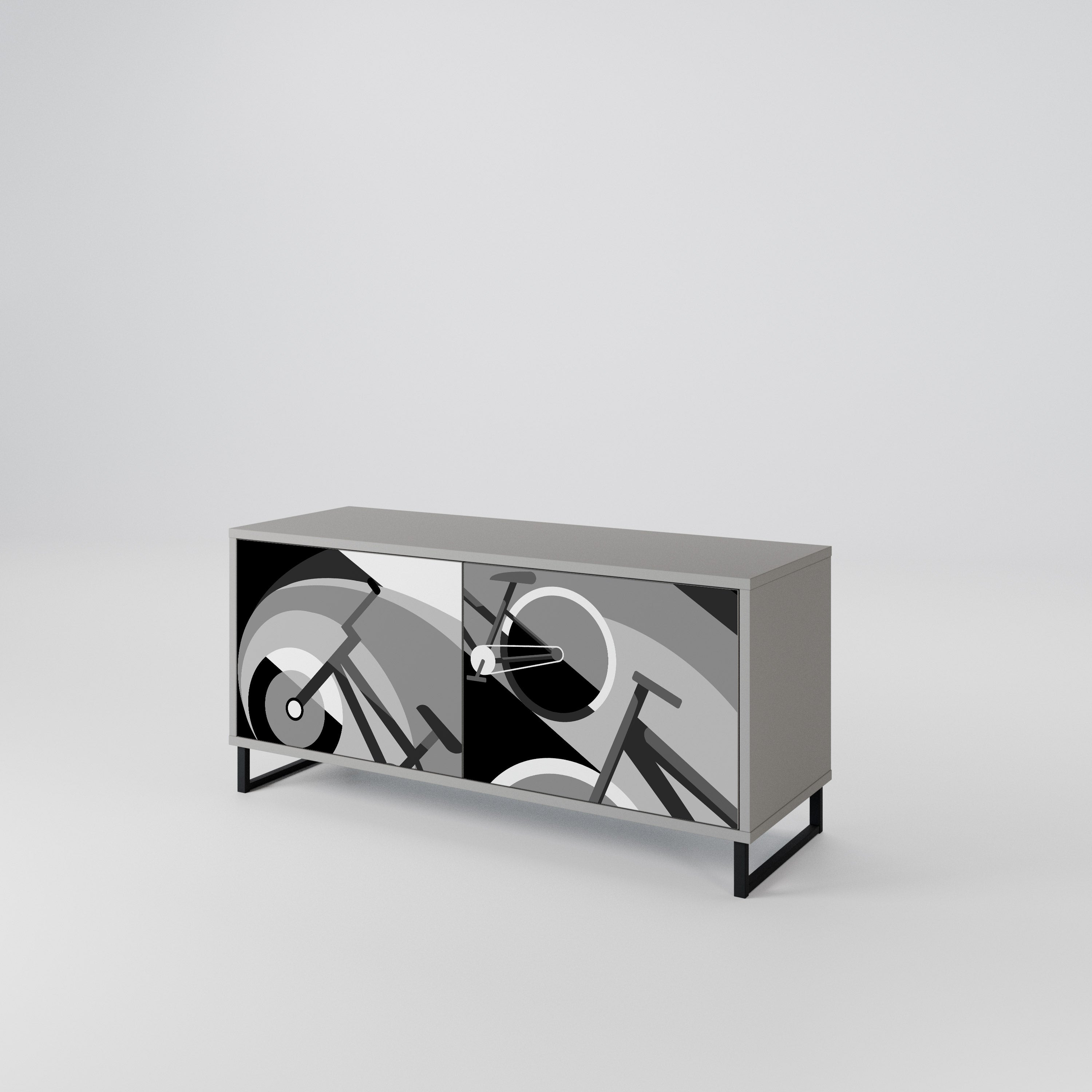 BIKE ENERGY Compact 2-Door TV Cabinet