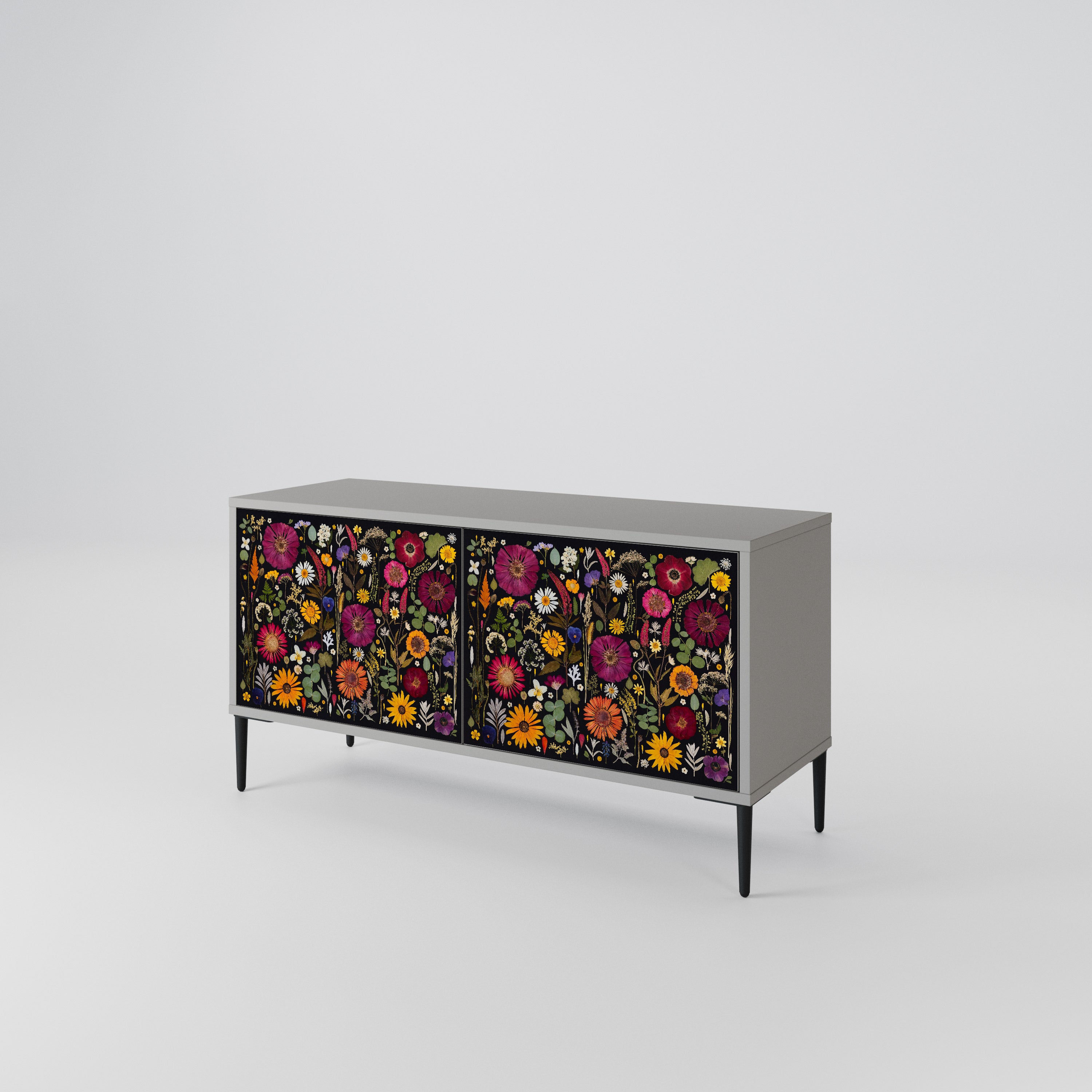 MIDNIGHT GARDEN Compact 2-Door TV Cabinet