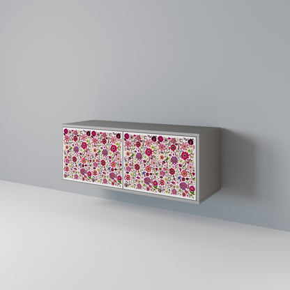 PETAL GARDEN Kompaktní dvoudveřový TV stolek
