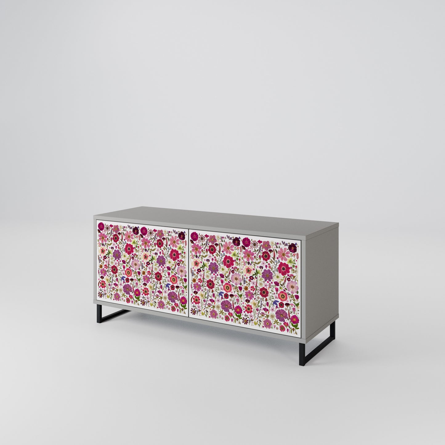 PETAL GARDEN Kompaktní dvoudveřový TV stolek