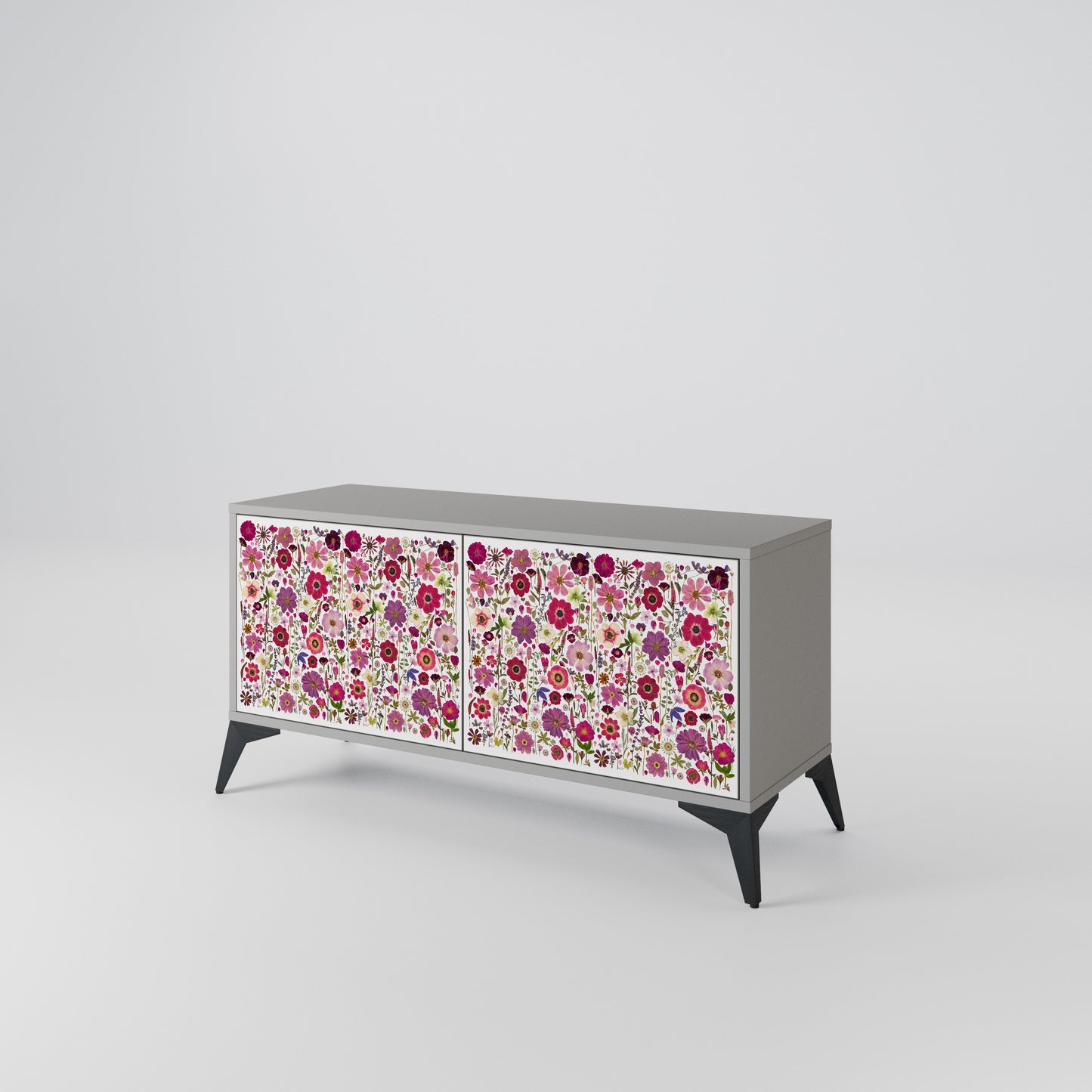 PETAL GARDEN Kompaktní dvoudveřový TV stolek