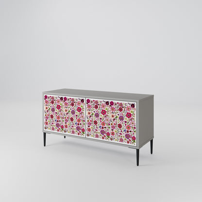 PETAL GARDEN Kompaktní dvoudveřový TV stolek