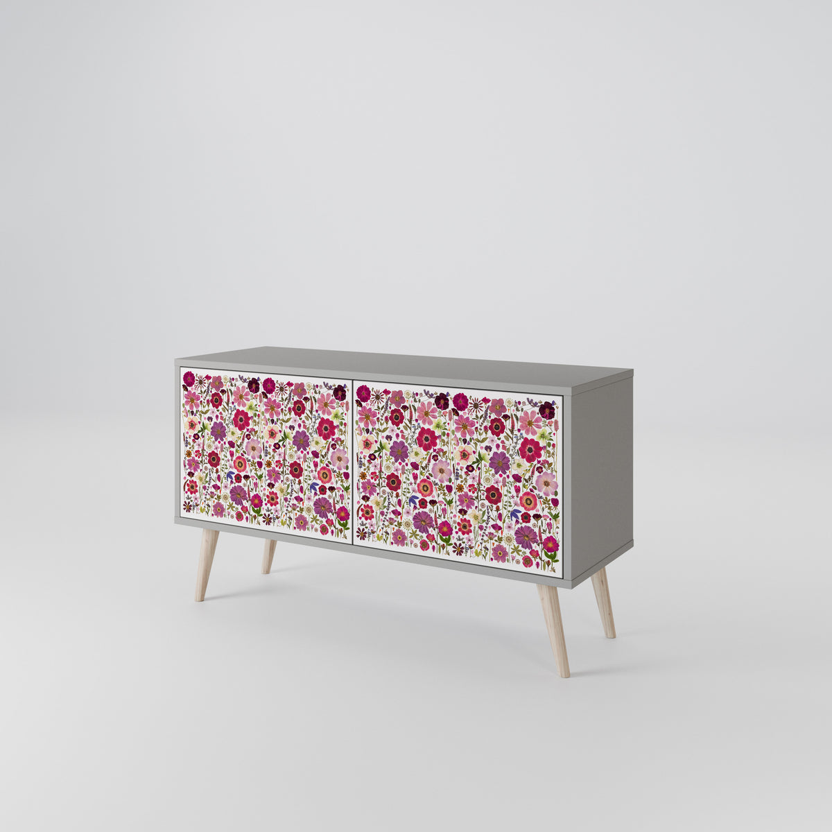 PETAL GARDEN Kompaktní dvoudveřový TV stolek