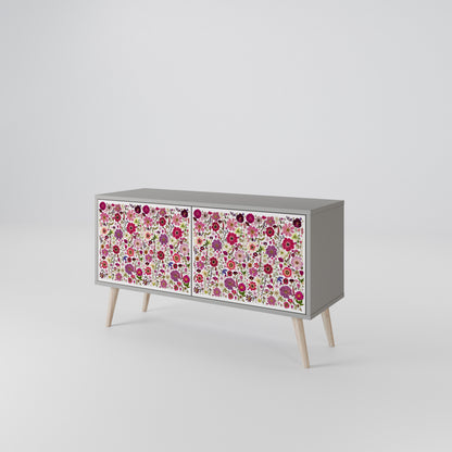 PETAL GARDEN Kompaktní dvoudveřový TV stolek
