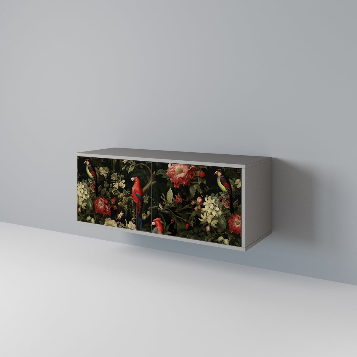 FLORAL FANTASIA Kompaktní dvoudveřový TV stolek