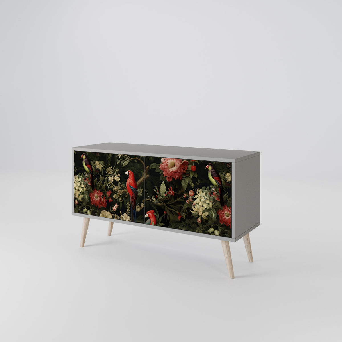 FLORAL FANTASIA Kompaktní dvoudveřový TV stolek