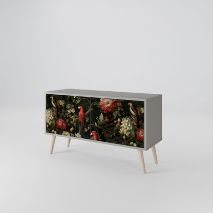 FLORAL FANTASIA Kompaktní dvoudveřový TV stolek