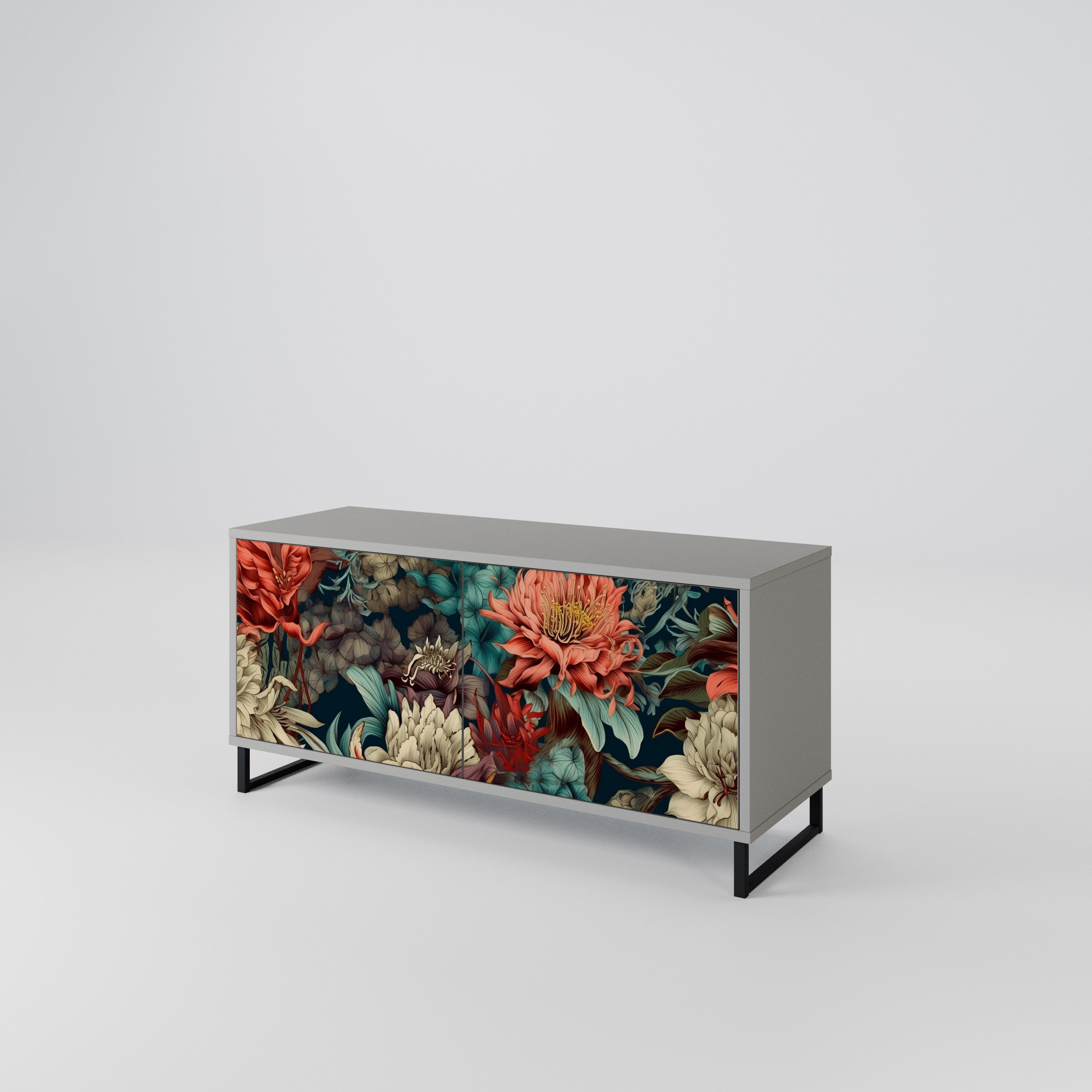 SPROUTING GRACE Compact 2-Door TV Cabinet