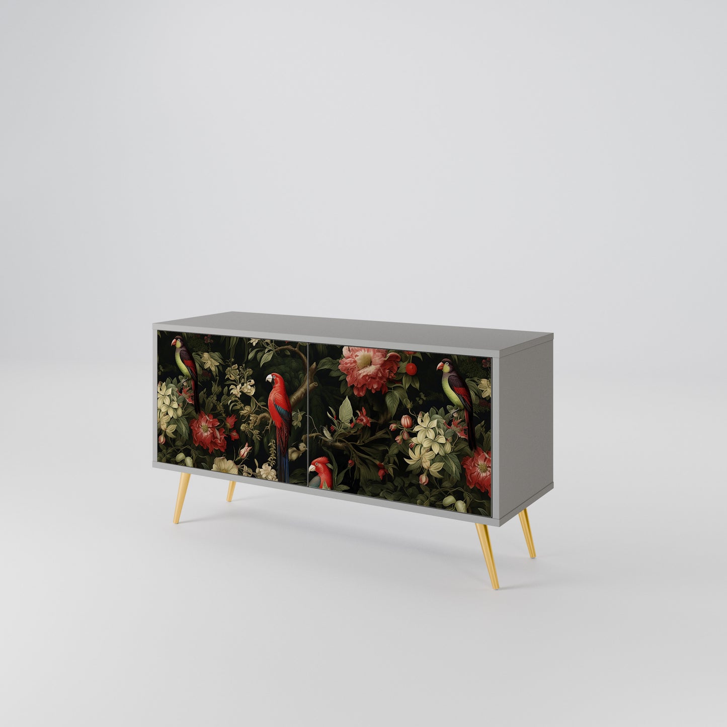 AVIAN GREENERY Kompaktní dvoudveřový TV stolek