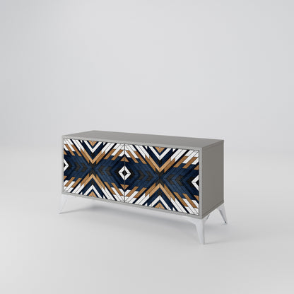 ARTFUL GEOMETRY Kompaktní dvoudveřový TV stolek
