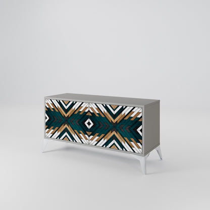 ARTISTIC GEOMETRY Kompaktní dvoudveřový TV stolek