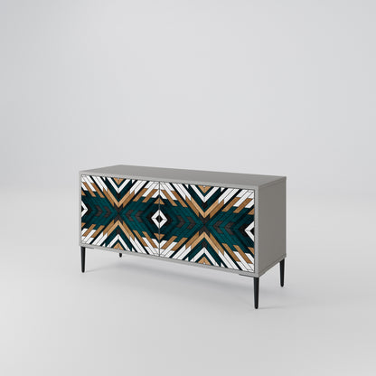 ARTISTIC GEOMETRY Kompaktní dvoudveřový TV stolek