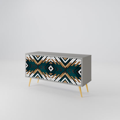 ARTISTIC GEOMETRY Kompaktní dvoudveřový TV stolek