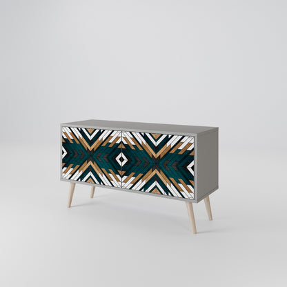ARTISTIC GEOMETRY Kompaktní dvoudveřový TV stolek