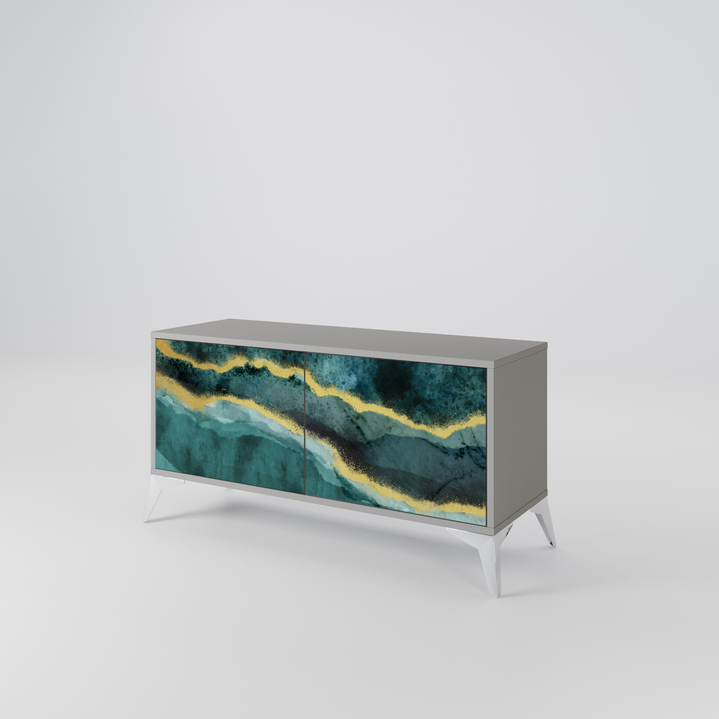 GOLDRUSH ODYSSEY Kompaktní dvoudveřový TV stolek