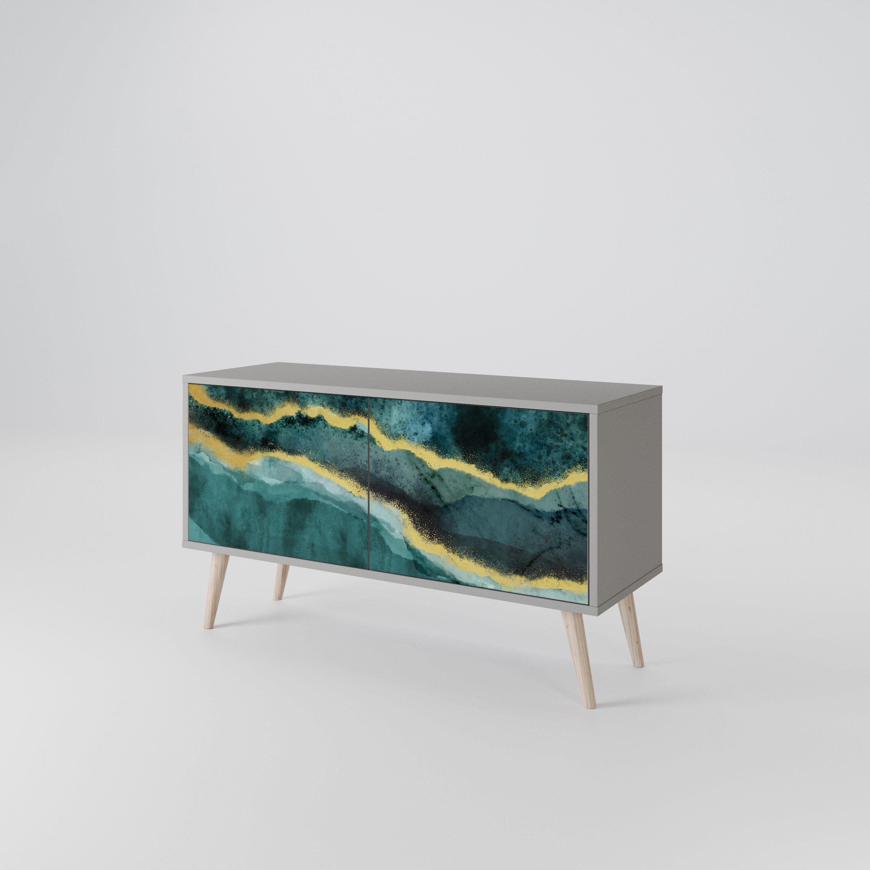 GOLDRUSH ODYSSEY Kompaktní dvoudveřový TV stolek