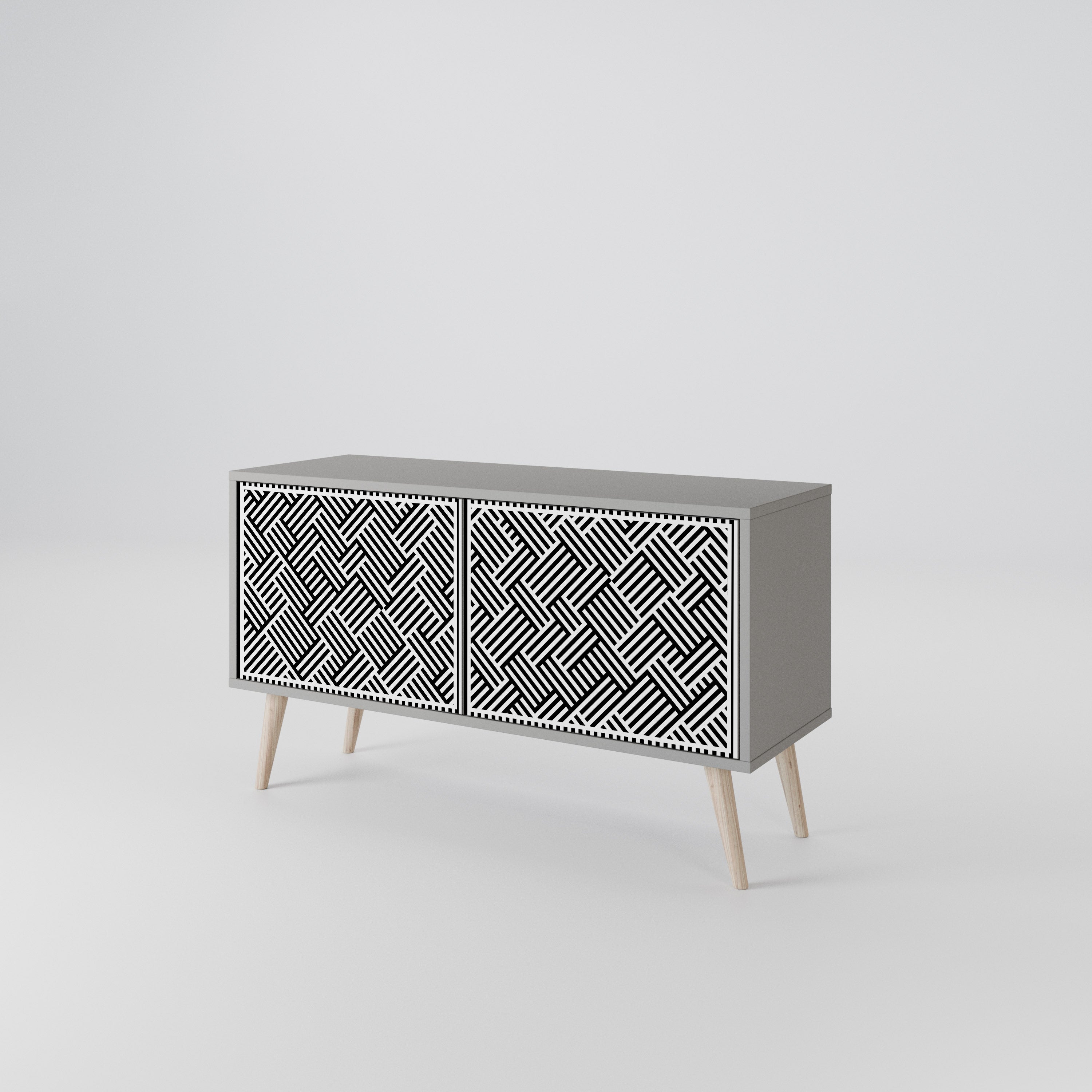 TEMPORARY SEQUENCE Kompaktní dvoudveřový TV stolek